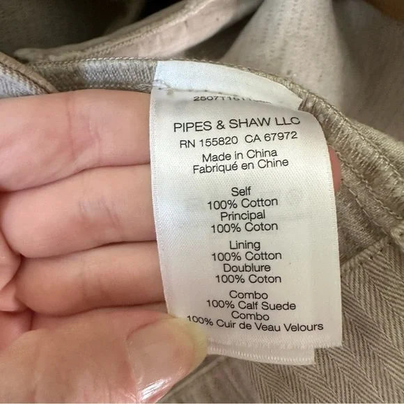 NWT Veronica Beard Abbas Barn Jacket in Oatmeal Suede Collar SZ XS - Picture 9 of 11